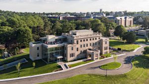 Aerial show of McMullen Museum